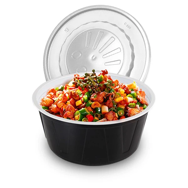 Corrugated Disposable Lunch Box With High Lid