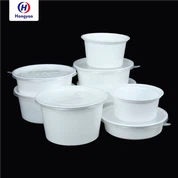 Λευκά πλαστικά μπολ μιας χρήσης