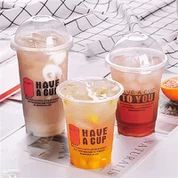 Διαφανές Κύπελλο Σόγιας Milk Cup Cold Drink Cup μιας χρήσης